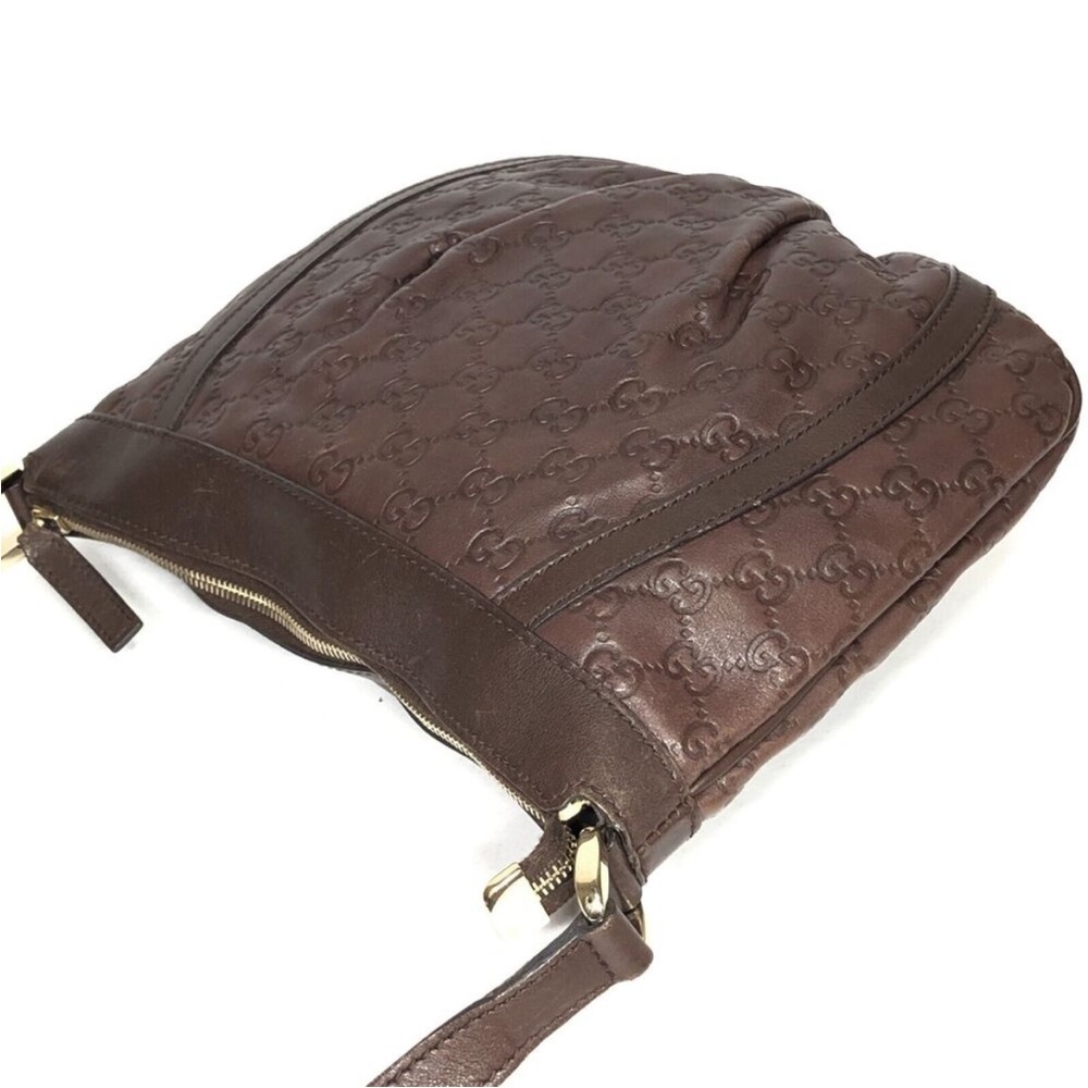 Gucci Brown Monogram Crossbody Bag - Picture 6 of 15